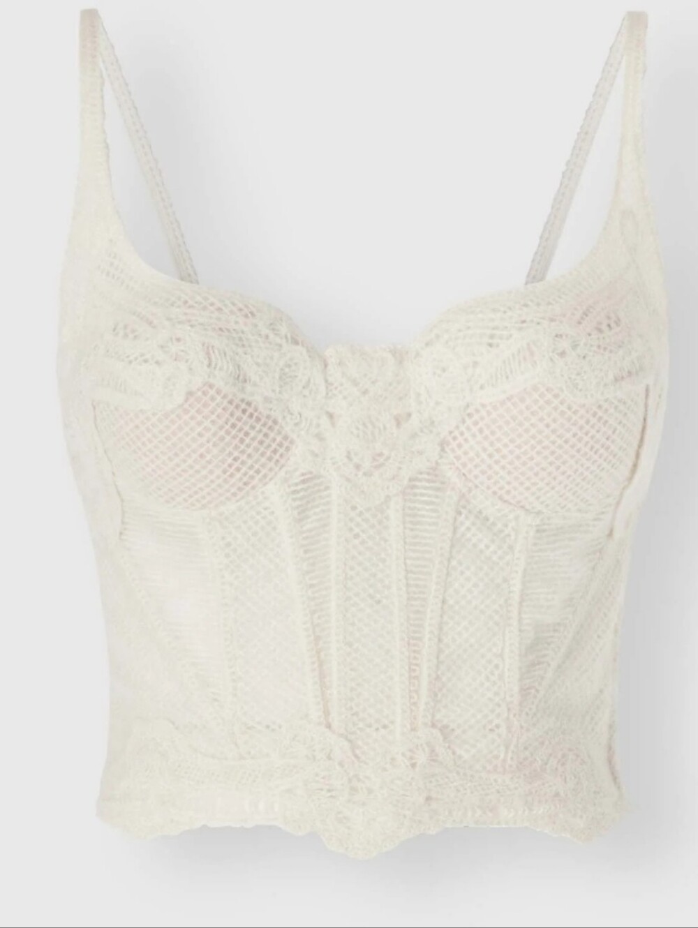 Ermanno Scervino FIRE! NWT! Wool Bustier Top w/rib & Honeycomb Details. Sz IT 38